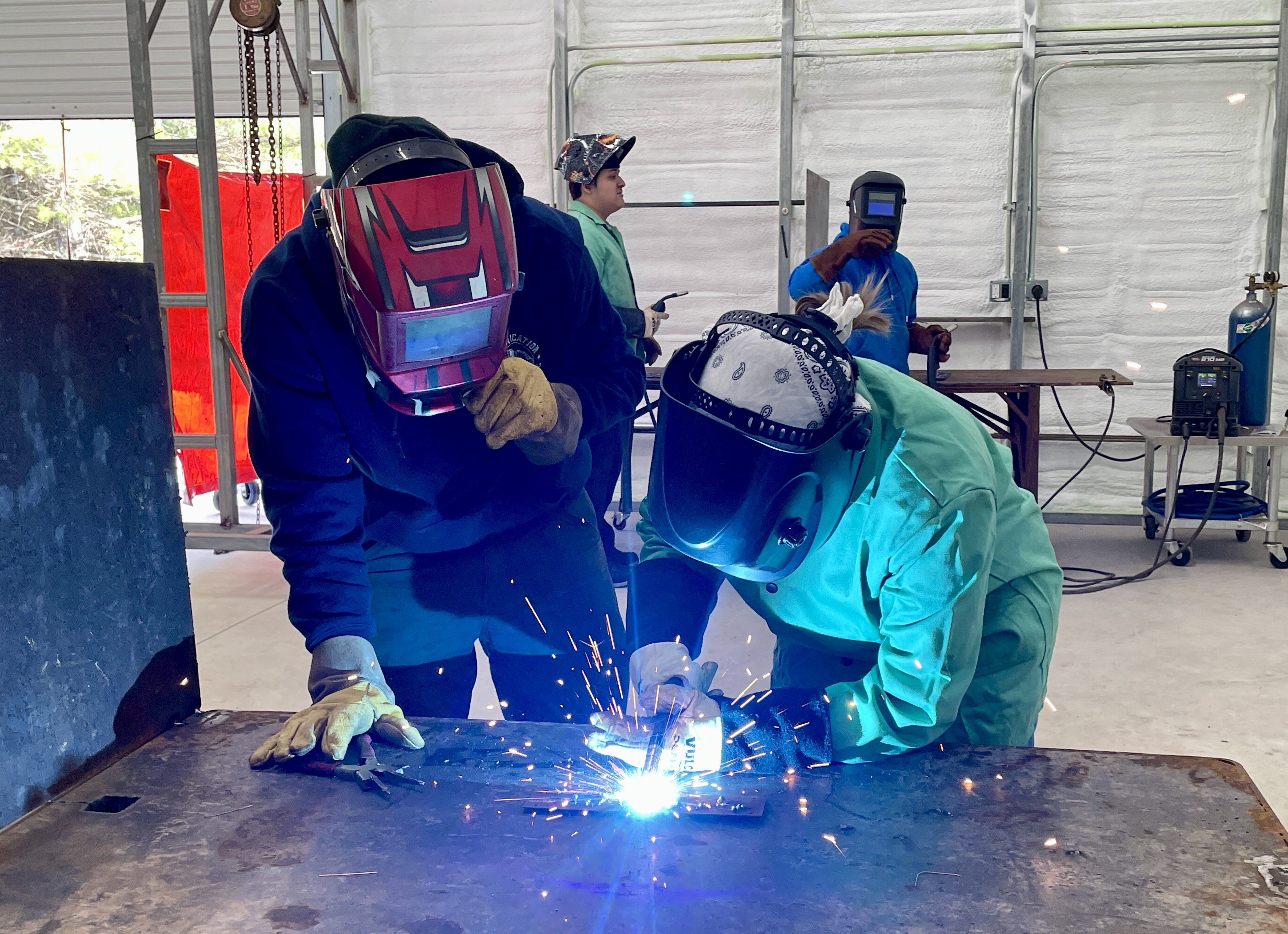 Welding session at ZACMAX Studios